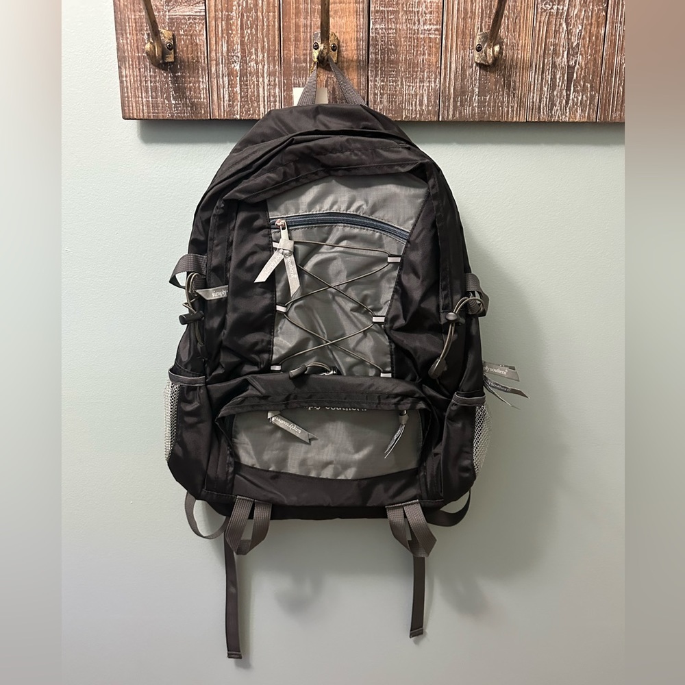 Simply Southern School Backpack Bookbag Black Gray - Picture 1 of 8